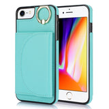 Ring Holder Card Bag Skin Feel Phone Case, For iPhone 14 Pro Max, For iPhone SE 2022 / 2020 / 8 / 7, For iPhone 13 Pro Max, For iPhone 13 Pro, For iPhone 13, For iPhone 12 / 12 Pro, For iPhone 12 Pro Max, For iPhone 11 Pro Max