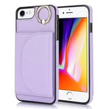 Ring Holder Card Bag Skin Feel Phone Case, For iPhone 14 Pro Max, For iPhone SE 2022 / 2020 / 8 / 7, For iPhone 13 Pro Max, For iPhone 13 Pro, For iPhone 13, For iPhone 12 / 12 Pro, For iPhone 12 Pro Max, For iPhone 11 Pro Max