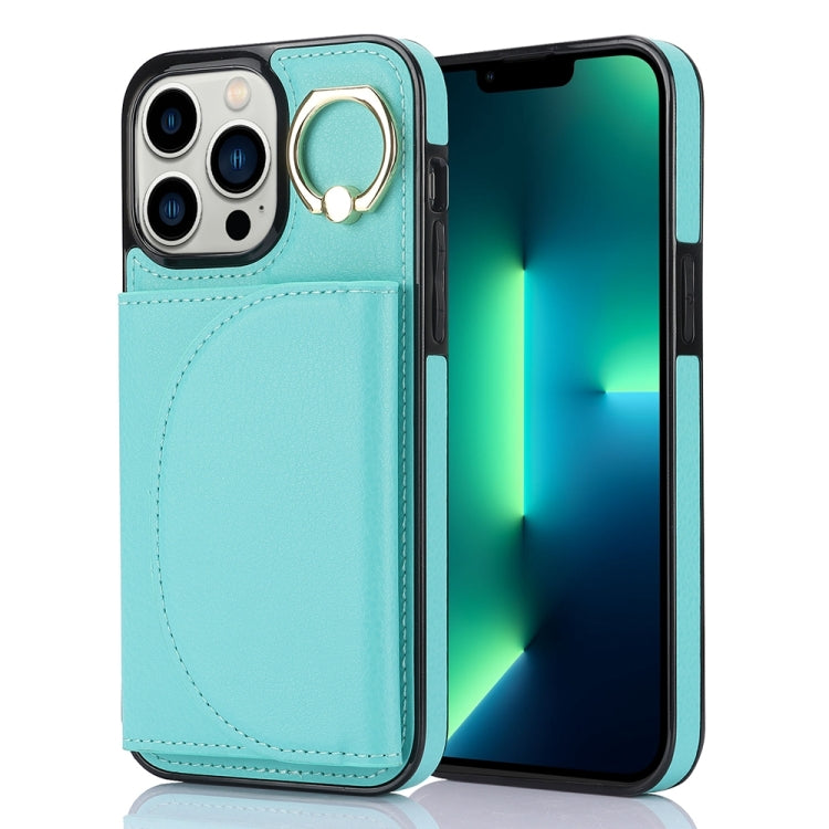 Ring Holder Card Bag Skin Feel Phone Case, For iPhone 14 Pro Max, For iPhone SE 2022 / 2020 / 8 / 7, For iPhone 13 Pro Max, For iPhone 13 Pro, For iPhone 13, For iPhone 12 / 12 Pro, For iPhone 12 Pro Max, For iPhone 11 Pro Max