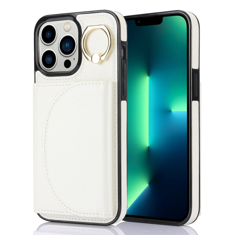 Ring Holder Card Bag Skin Feel Phone Case, For iPhone 14 Pro Max, For iPhone SE 2022 / 2020 / 8 / 7, For iPhone 13 Pro Max, For iPhone 13 Pro, For iPhone 13, For iPhone 12 / 12 Pro, For iPhone 12 Pro Max, For iPhone 11 Pro Max