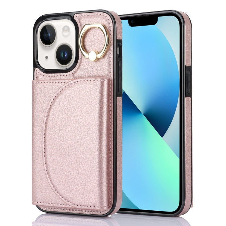 Ring Holder Card Bag Skin Feel Phone Case, For iPhone 14 Pro Max, For iPhone SE 2022 / 2020 / 8 / 7, For iPhone 13 Pro Max, For iPhone 13 Pro, For iPhone 13, For iPhone 12 / 12 Pro, For iPhone 12 Pro Max, For iPhone 11 Pro Max