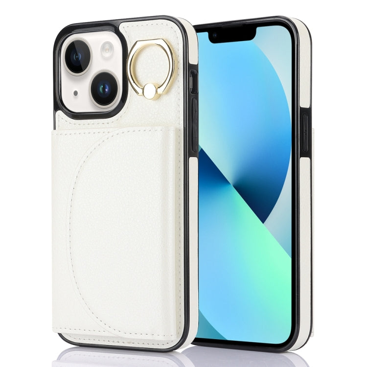 Ring Holder Card Bag Skin Feel Phone Case, For iPhone 14 Pro Max, For iPhone SE 2022 / 2020 / 8 / 7, For iPhone 13 Pro Max, For iPhone 13 Pro, For iPhone 13, For iPhone 12 / 12 Pro, For iPhone 12 Pro Max, For iPhone 11 Pro Max