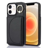 Ring Holder Card Bag Skin Feel Phone Case, For iPhone 14 Pro Max, For iPhone SE 2022 / 2020 / 8 / 7, For iPhone 13 Pro Max, For iPhone 13 Pro, For iPhone 13, For iPhone 12 / 12 Pro, For iPhone 12 Pro Max, For iPhone 11 Pro Max