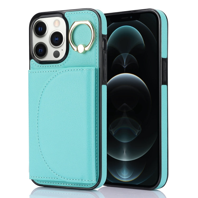 Ring Holder Card Bag Skin Feel Phone Case, For iPhone 14 Pro Max, For iPhone SE 2022 / 2020 / 8 / 7, For iPhone 13 Pro Max, For iPhone 13 Pro, For iPhone 13, For iPhone 12 / 12 Pro, For iPhone 12 Pro Max, For iPhone 11 Pro Max