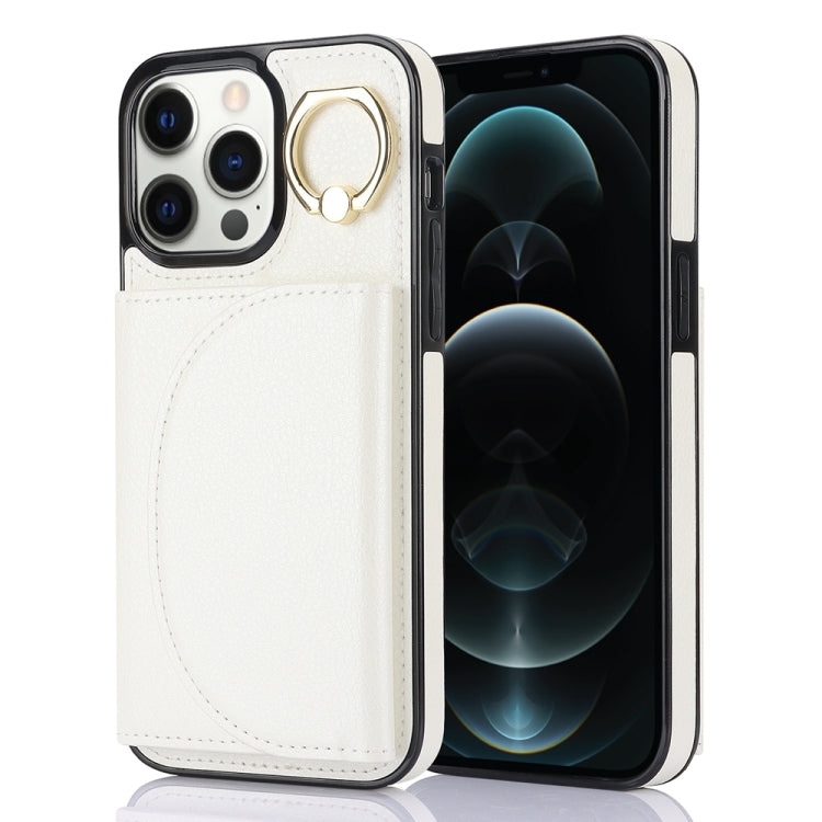 Ring Holder Card Bag Skin Feel Phone Case, For iPhone 14 Pro Max, For iPhone SE 2022 / 2020 / 8 / 7, For iPhone 13 Pro Max, For iPhone 13 Pro, For iPhone 13, For iPhone 12 / 12 Pro, For iPhone 12 Pro Max, For iPhone 11 Pro Max
