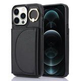 Ring Holder Card Bag Skin Feel Phone Case, For iPhone 14 Pro Max, For iPhone SE 2022 / 2020 / 8 / 7, For iPhone 13 Pro Max, For iPhone 13 Pro, For iPhone 13, For iPhone 12 / 12 Pro, For iPhone 12 Pro Max, For iPhone 11 Pro Max