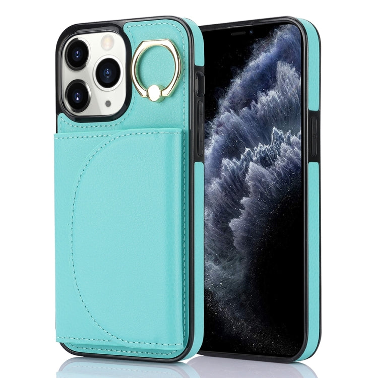 Ring Holder Card Bag Skin Feel Phone Case, For iPhone 14 Pro Max, For iPhone SE 2022 / 2020 / 8 / 7, For iPhone 13 Pro Max, For iPhone 13 Pro, For iPhone 13, For iPhone 12 / 12 Pro, For iPhone 12 Pro Max, For iPhone 11 Pro Max