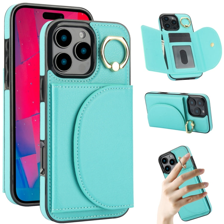 Ring Holder Card Bag Skin Feel Phone Case, For iPhone 17e / 16e, For iPhone 17 Pro Max, For iPhone 17 Pro, For iPhone 17, For iPhone Air, For iPhone 16 Pro Max, For iPhone 16 Pro, For iPhone 16 Plus