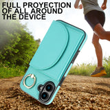 Ring Holder Card Bag Skin Feel Phone Case, For iPhone 16, For iPhone 15 Pro Max, For iPhone 15 Pro, For iPhone 15 Plus, For iPhone 15, For iPhone 14 Plus, For iPhone 14, For iPhone 14 Pro
