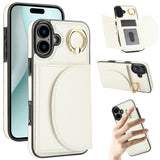 Ring Holder Card Bag Skin Feel Phone Case, For iPhone 16, For iPhone 15 Pro Max, For iPhone 15 Pro, For iPhone 15 Plus, For iPhone 15, For iPhone 14 Plus, For iPhone 14, For iPhone 14 Pro