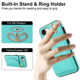 Ring Holder Card Bag Skin Feel Phone Case, For iPhone 17e / 16e, For iPhone 17 Pro Max, For iPhone 17 Pro, For iPhone 17, For iPhone Air, For iPhone 16 Pro Max, For iPhone 16 Pro, For iPhone 16 Plus