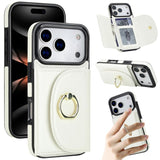 Ring Holder Card Bag Skin Feel Phone Case, For iPhone 17e / 16e, For iPhone 17 Pro Max, For iPhone 17 Pro, For iPhone 17, For iPhone Air, For iPhone 16 Pro Max, For iPhone 16 Pro, For iPhone 16 Plus