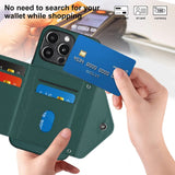 Rhombic Texture Card Bag RFID Phone Case with Long Lanyard, For iPhone 15 Pro Max, For iPhone 15 Pro, For iPhone 15 Plus, For iPhone 15, For iPhone 14 Plus, For iPhone 14, For iPhone 14 Pro, For iPhone 14 Pro Max