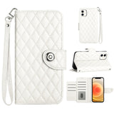 Rhombic Texture Flip Leather Phone Case with Lanyard, For iPhone 11, For iPhone 11 Pro, For iPhone XS / X, For iPhone XR, For iPhone XS Max, For iPhone 8 Plus / 7 Plus / 6s Plus