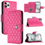 Rhombic Texture Flip Leather Phone Case with Lanyard, For iPhone 14 Pro Max, For iPhone SE 2022 / 2020 / 8 / 7, For iPhone 13 Pro Max, For iPhone 13 Pro, For iPhone 13, For iPhone 12 / 12 Pro, For iPhone 12 Pro Max, For iPhone 11 Pro Max