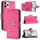 Rhombic Texture Flip Leather Phone Case with Lanyard, For iPhone 11, For iPhone 11 Pro, For iPhone XS / X, For iPhone XR, For iPhone XS Max, For iPhone 8 Plus / 7 Plus / 6s Plus