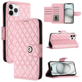 Rhombic Texture Flip Leather Phone Case with Lanyard, For iPhone 11, For iPhone 11 Pro, For iPhone XS / X, For iPhone XR, For iPhone XS Max, For iPhone 8 Plus / 7 Plus / 6s Plus