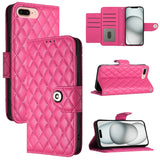 Rhombic Texture Flip Leather Phone Case with Lanyard, For iPhone 11, For iPhone 11 Pro, For iPhone XS / X, For iPhone XR, For iPhone XS Max, For iPhone 8 Plus / 7 Plus / 6s Plus