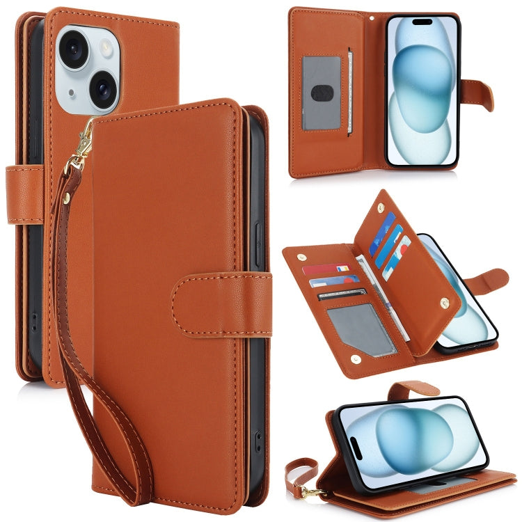 Multi-Card Wallet RFID Leather Phone Case, For iPhone 15, For iPhone 14 Plus, For iPhone 14, For iPhone 14 Pro, For iPhone 14 Pro Max, For iPhone 13 Pro Max
