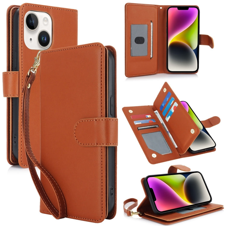 Multi-Card Wallet RFID Leather Phone Case, For iPhone 15, For iPhone 14 Plus, For iPhone 14, For iPhone 14 Pro, For iPhone 14 Pro Max, For iPhone 13 Pro Max
