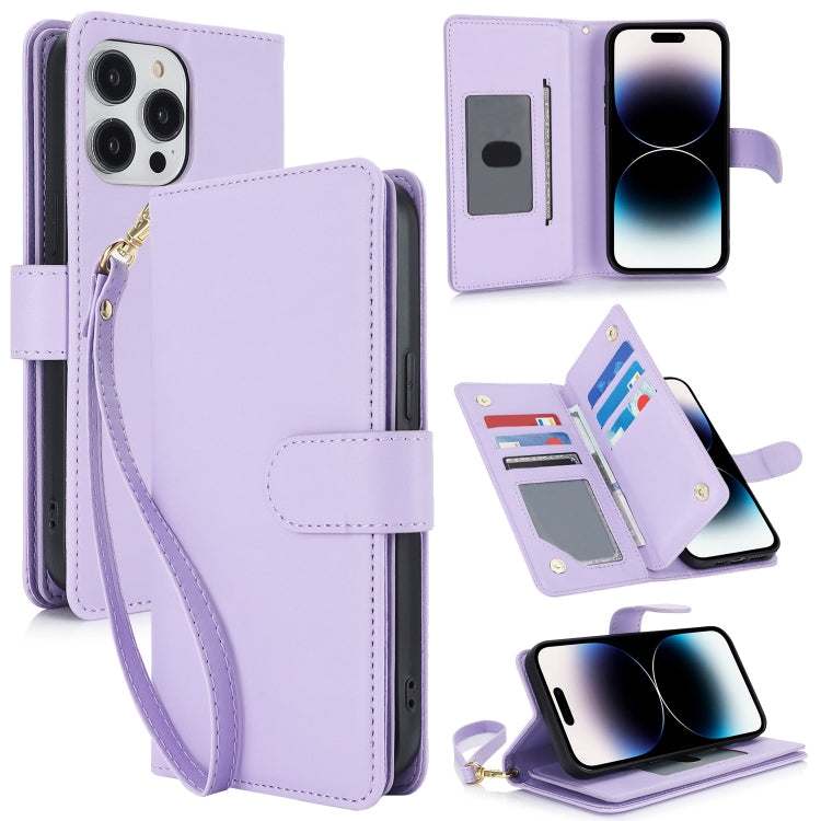 Multi-Card Wallet RFID Leather Phone Case, For iPhone 15, For iPhone 14 Plus, For iPhone 14, For iPhone 14 Pro, For iPhone 14 Pro Max, For iPhone 13 Pro Max