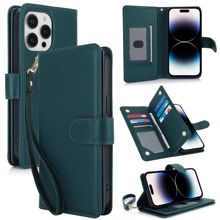Multi-Card Wallet RFID Leather Phone Case, For iPhone 15, For iPhone 14 Plus, For iPhone 14, For iPhone 14 Pro, For iPhone 14 Pro Max, For iPhone 13 Pro Max