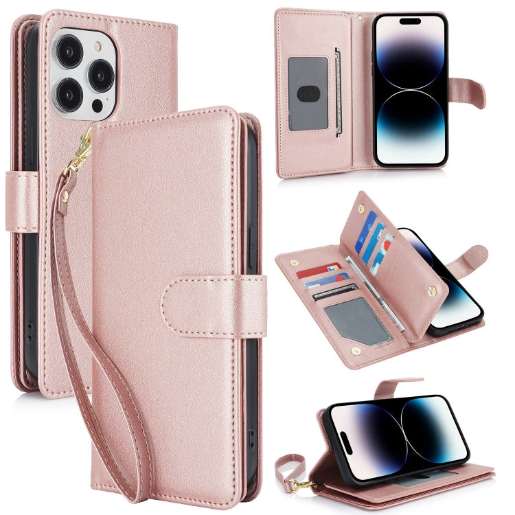 Multi-Card Wallet RFID Leather Phone Case, For iPhone 15, For iPhone 14 Plus, For iPhone 14, For iPhone 14 Pro, For iPhone 14 Pro Max, For iPhone 13 Pro Max