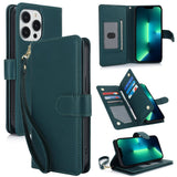 Multi-Card Wallet RFID Leather Phone Case, For iPhone 15, For iPhone 14 Plus, For iPhone 14, For iPhone 14 Pro, For iPhone 14 Pro Max, For iPhone 13 Pro Max