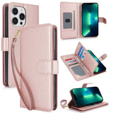 Multi-Card Wallet RFID Leather Phone Case, For iPhone 15, For iPhone 14 Plus, For iPhone 14, For iPhone 14 Pro, For iPhone 14 Pro Max, For iPhone 13 Pro Max