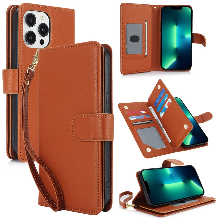 Multi-Card Wallet RFID Leather Phone Case, For iPhone 13 Pro, For iPhone 13, For iPhone 12 Pro Max, For iPhone 12 / 12 Pro, For iPhone 11 Pro Max, For iPhone 11
