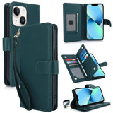 Multi-Card Wallet RFID Leather Phone Case, For iPhone 13 Pro, For iPhone 13, For iPhone 12 Pro Max, For iPhone 12 / 12 Pro, For iPhone 11 Pro Max, For iPhone 11