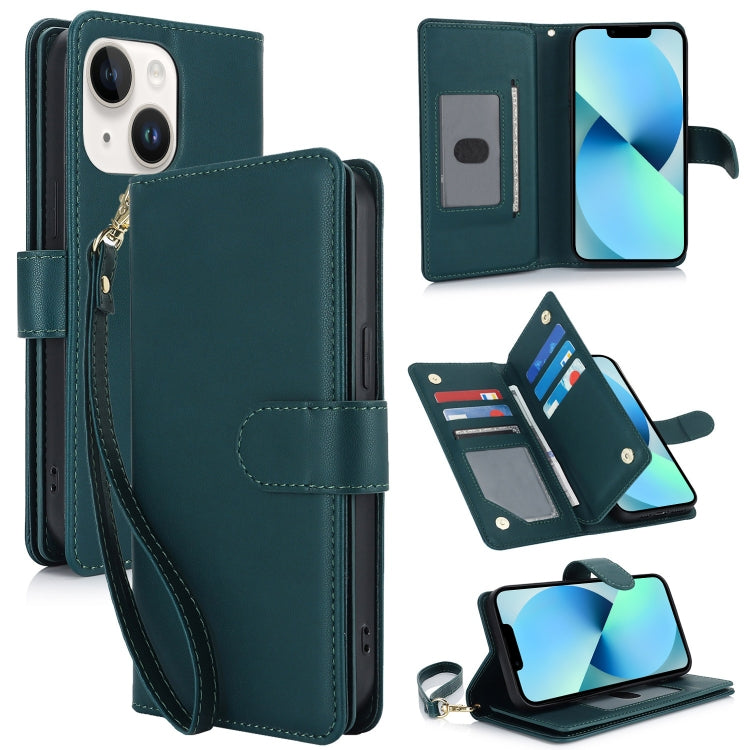 Multi-Card Wallet RFID Leather Phone Case, For iPhone 13 Pro, For iPhone 13, For iPhone 12 Pro Max, For iPhone 12 / 12 Pro, For iPhone 11 Pro Max, For iPhone 11