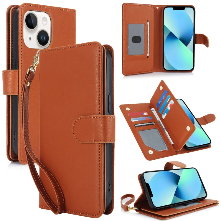 Multi-Card Wallet RFID Leather Phone Case, For iPhone 13 Pro, For iPhone 13, For iPhone 12 Pro Max, For iPhone 12 / 12 Pro, For iPhone 11 Pro Max, For iPhone 11