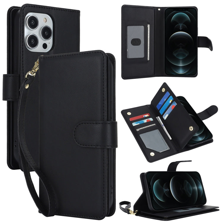 Multi-Card Wallet RFID Leather Phone Case, For iPhone 13 Pro, For iPhone 13, For iPhone 12 Pro Max, For iPhone 12 / 12 Pro, For iPhone 11 Pro Max, For iPhone 11
