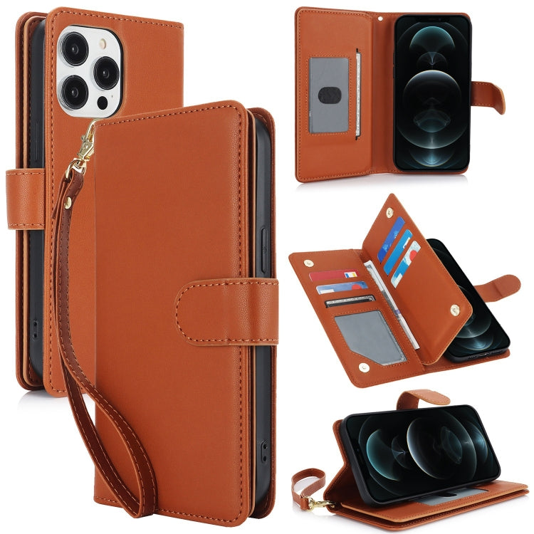 Multi-Card Wallet RFID Leather Phone Case, For iPhone 13 Pro, For iPhone 13, For iPhone 12 Pro Max, For iPhone 12 / 12 Pro, For iPhone 11 Pro Max, For iPhone 11