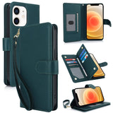 Multi-Card Wallet RFID Leather Phone Case, For iPhone 13 Pro, For iPhone 13, For iPhone 12 Pro Max, For iPhone 12 / 12 Pro, For iPhone 11 Pro Max, For iPhone 11
