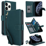 Multi-Card Wallet RFID Leather Phone Case, For iPhone 13 Pro, For iPhone 13, For iPhone 12 Pro Max, For iPhone 12 / 12 Pro, For iPhone 11 Pro Max, For iPhone 11