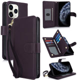 Multi-Card Wallet RFID Leather Phone Case, For iPhone 13 Pro, For iPhone 13, For iPhone 12 Pro Max, For iPhone 12 / 12 Pro, For iPhone 11 Pro Max, For iPhone 11
