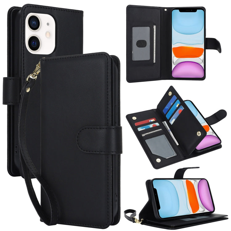 Multi-Card Wallet RFID Leather Phone Case, For iPhone 13 Pro, For iPhone 13, For iPhone 12 Pro Max, For iPhone 12 / 12 Pro, For iPhone 11 Pro Max, For iPhone 11