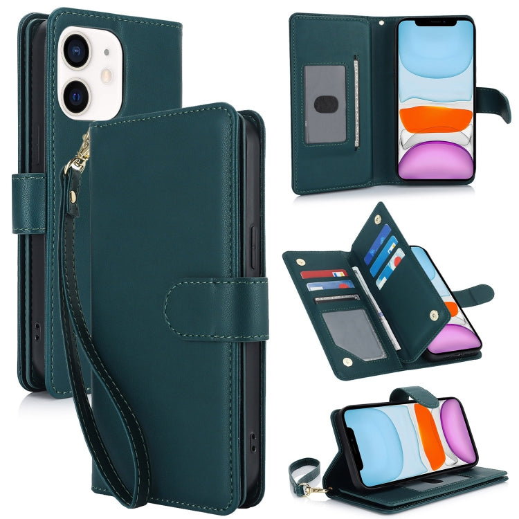 Multi-Card Wallet RFID Leather Phone Case, For iPhone 13 Pro, For iPhone 13, For iPhone 12 Pro Max, For iPhone 12 / 12 Pro, For iPhone 11 Pro Max, For iPhone 11