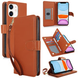 Multi-Card Wallet RFID Leather Phone Case, For iPhone 13 Pro, For iPhone 13, For iPhone 12 Pro Max, For iPhone 12 / 12 Pro, For iPhone 11 Pro Max, For iPhone 11