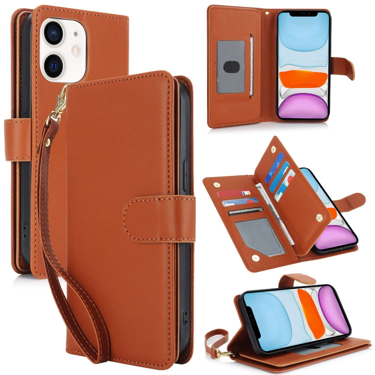 Multi-Card Wallet RFID Leather Phone Case, For iPhone 13 Pro, For iPhone 13, For iPhone 12 Pro Max, For iPhone 12 / 12 Pro, For iPhone 11 Pro Max, For iPhone 11
