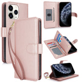 Multi-Card Wallet RFID Leather Phone Case, For iPhone 11 Pro