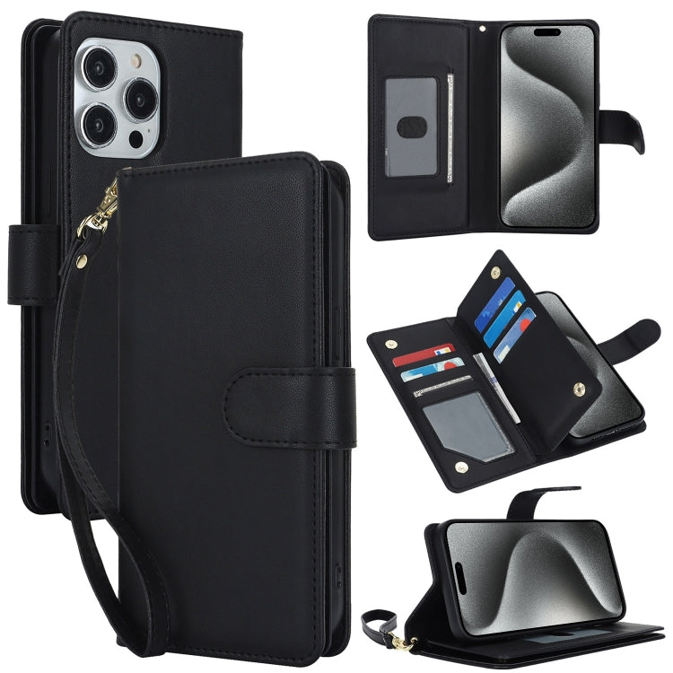 Multi-Card Wallet RFID Leather Phone Case, For iPhone 17e / 16e, For iPhone 17 Pro Max, For iPhone 17 Pro, For iPhone 17, For iPhone Air, For iPhone 16 Pro Max