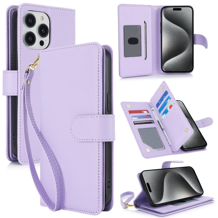 Multi-Card Wallet RFID Leather Phone Case, For iPhone 17e / 16e, For iPhone 17 Pro Max, For iPhone 17 Pro, For iPhone 17, For iPhone Air, For iPhone 16 Pro Max