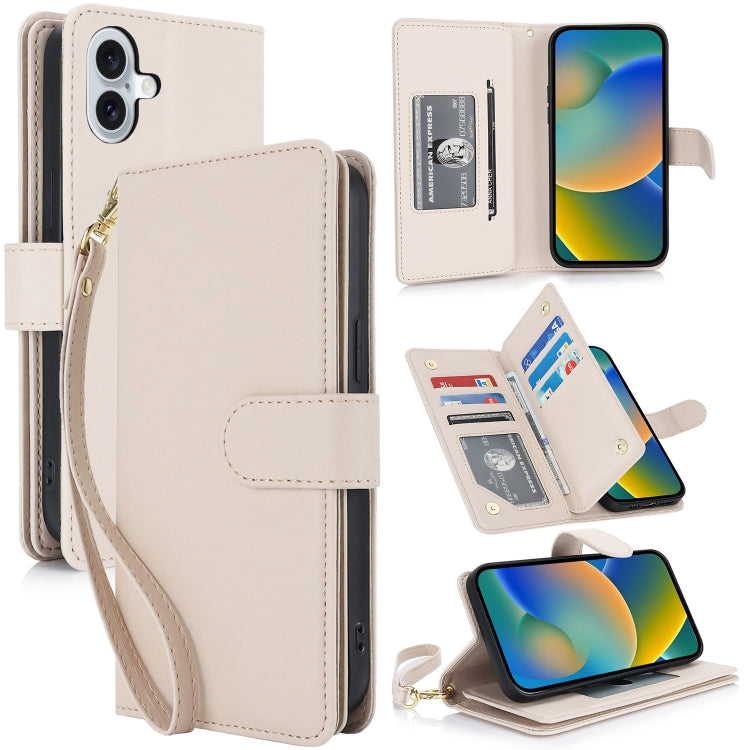 Multi-Card Wallet RFID Leather Phone Case, For iPhone 16 Pro, For iPhone 16 Plus, For iPhone 16, For iPhone 15 Pro Max, For iPhone 15 Pro, For iPhone 15 Plus