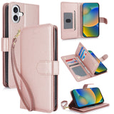 Multi-Card Wallet RFID Leather Phone Case, For iPhone 16 Pro, For iPhone 16 Plus, For iPhone 16, For iPhone 15 Pro Max, For iPhone 15 Pro, For iPhone 15 Plus