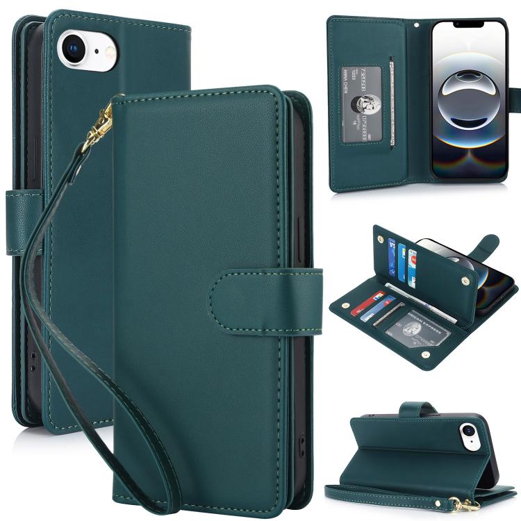 Multi-Card Wallet RFID Leather Phone Case, For iPhone 17e / 16e, For iPhone 17 Pro Max, For iPhone 17 Pro, For iPhone 17, For iPhone Air, For iPhone 16 Pro Max