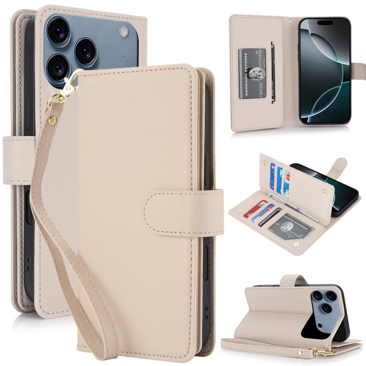 Multi-Card Wallet RFID Leather Phone Case, For iPhone 17e / 16e, For iPhone 17 Pro Max, For iPhone 17 Pro, For iPhone 17, For iPhone Air, For iPhone 16 Pro Max