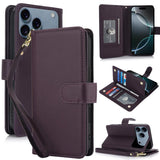 Multi-Card Wallet RFID Leather Phone Case, For iPhone 17e / 16e, For iPhone 17 Pro Max, For iPhone 17 Pro, For iPhone 17, For iPhone Air, For iPhone 16 Pro Max